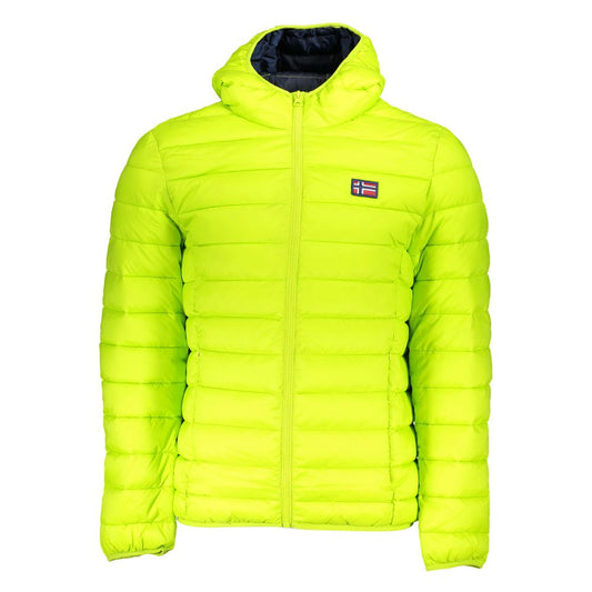 Veste à capuche chic en polyamide vert Norvège 1963