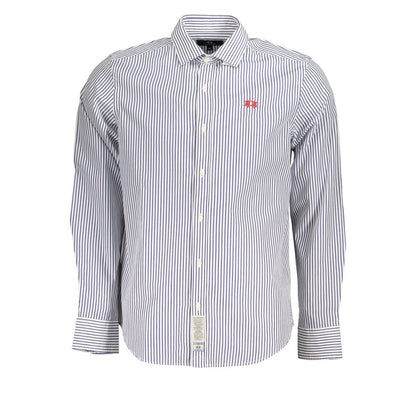 La Martina Elegant Long-Sleeved Striped Shirt for Men by La Martina