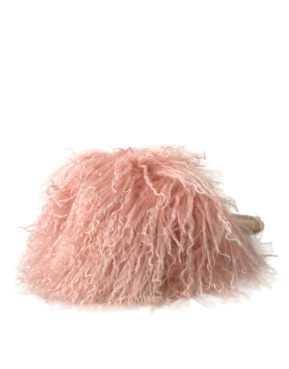 Cache-oreilles élégants en fourrure rose Dolce &amp; Gabbana : un accessoire chic pour l'hiver