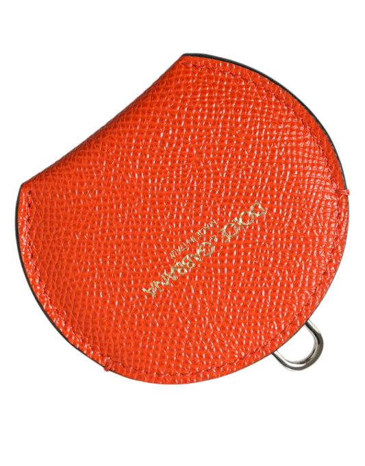 Porte-miroir élégant en cuir orange Dolce &amp; Gabbana