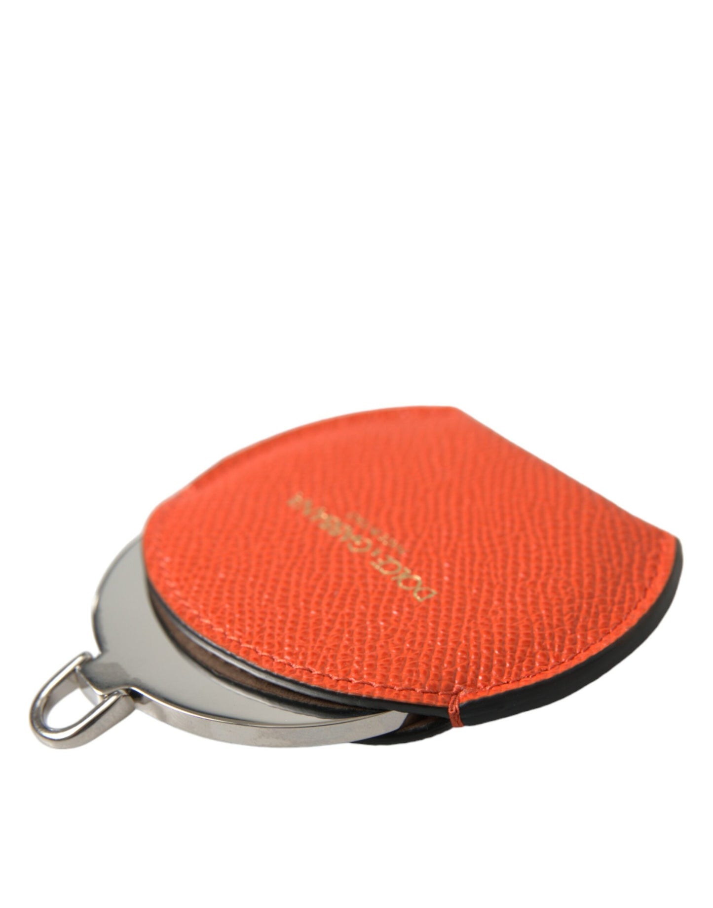 Porte-miroir élégant en cuir orange Dolce &amp; Gabbana