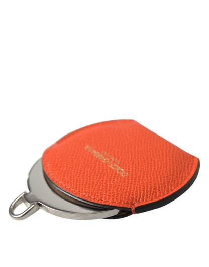 Porte-miroir élégant en cuir orange Dolce &amp; Gabbana