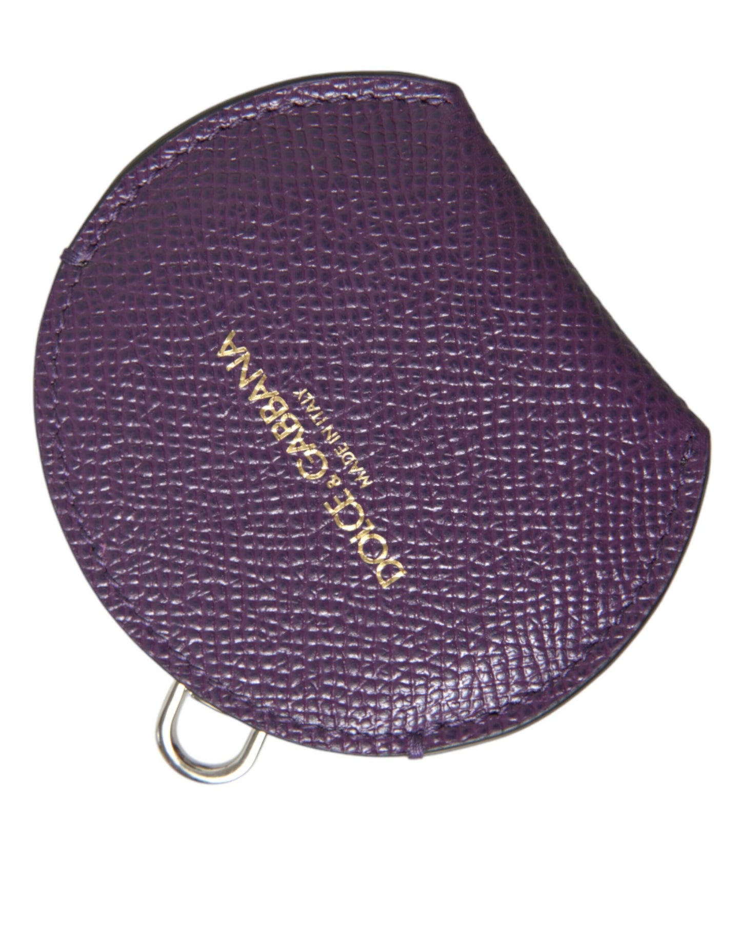 Porte-miroir élégant en cuir violet Dolce &amp; Gabbana