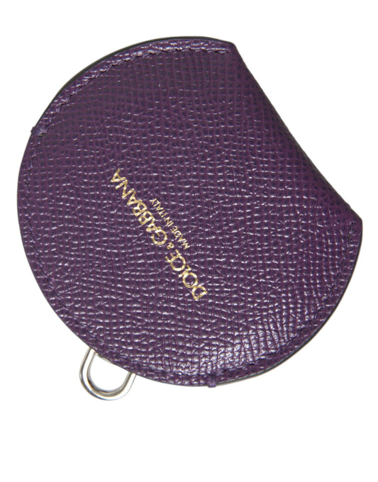 Porte-miroir élégant en cuir violet Dolce &amp; Gabbana