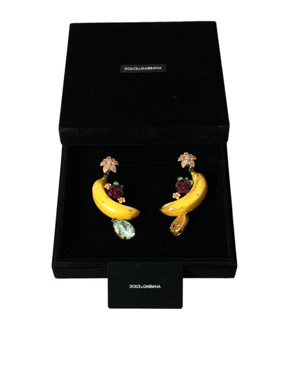Boucles d'oreilles pendantes à clip banane chic Dolce &amp; Gabbana