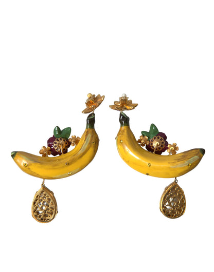 Boucles d'oreilles pendantes à clip banane chic Dolce &amp; Gabbana