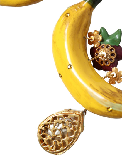 Boucles d'oreilles pendantes à clip banane chic Dolce &amp; Gabbana