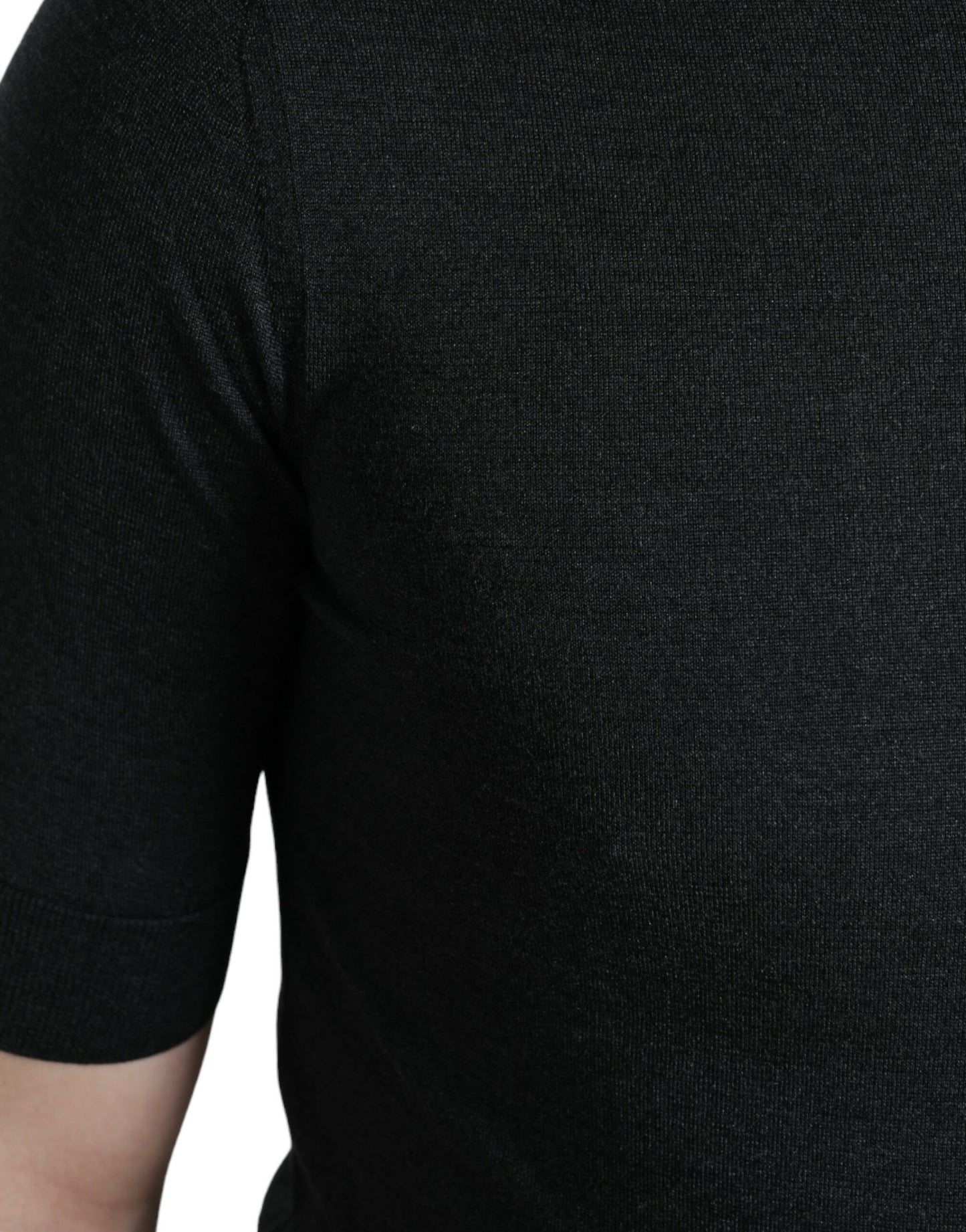 Dolce & Gabbana Dark Gray Crew Neck Short Sleeves T-shirt by Dolce & Gabbana