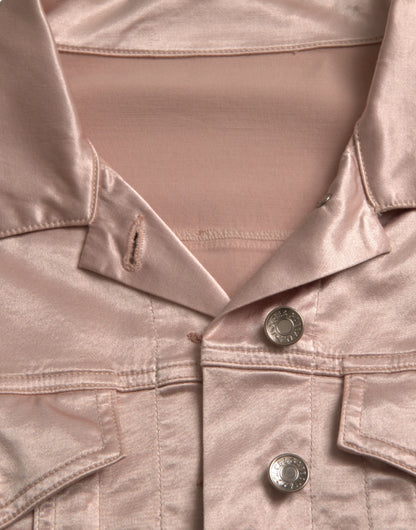 Dolce &amp; Gabbana - Veste courte en jean rose élégante