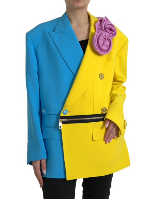 Trench-coat patchwork multicolore Dolce &amp; Gabbana