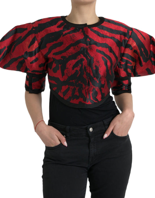 Dolce &amp; Gabbana Élégant manteau à imprimé animalier