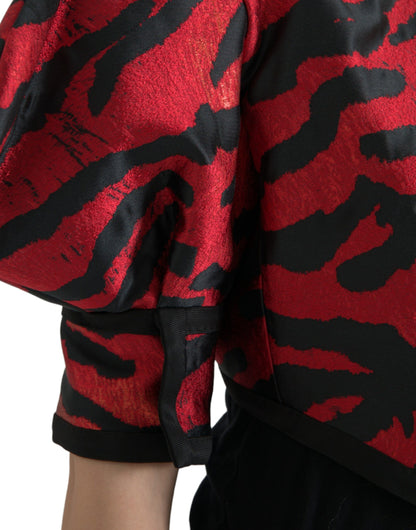 Dolce &amp; Gabbana Élégant manteau à imprimé animalier