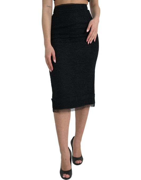 Jupe midi taille haute élégante Dolce &amp; Gabbana