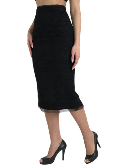 Jupe midi taille haute élégante Dolce &amp; Gabbana
