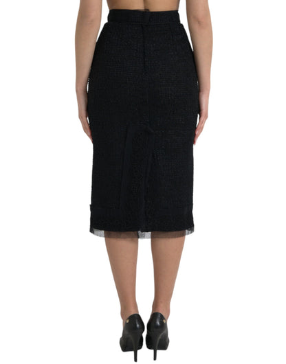 Jupe midi taille haute élégante Dolce &amp; Gabbana
