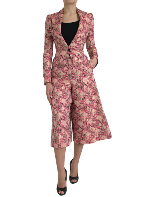 Costume deux pièces slim rose élégant Dolce &amp; Gabbana