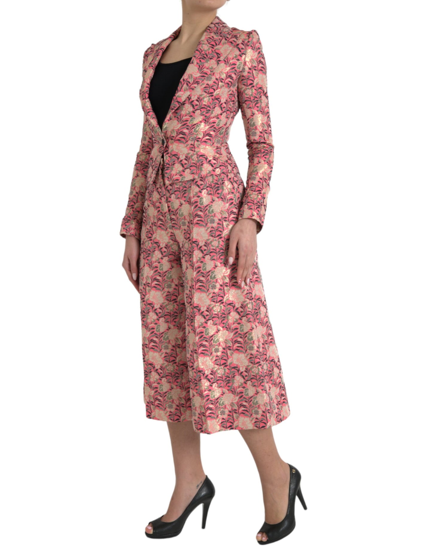 Costume deux pièces slim rose élégant Dolce &amp; Gabbana