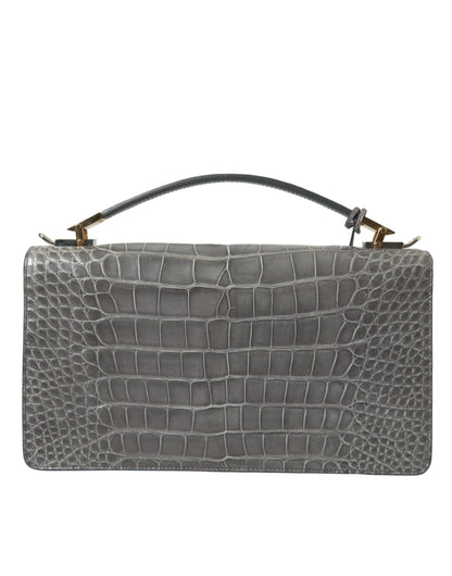 Sac à bandoulière moyen en cuir d'alligator Balenciaga