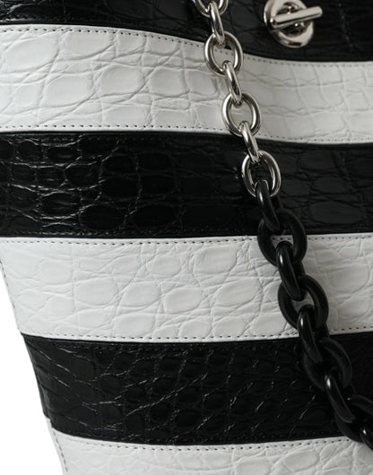Sac seau maxi en cuir de crocodile chic Balenciaga