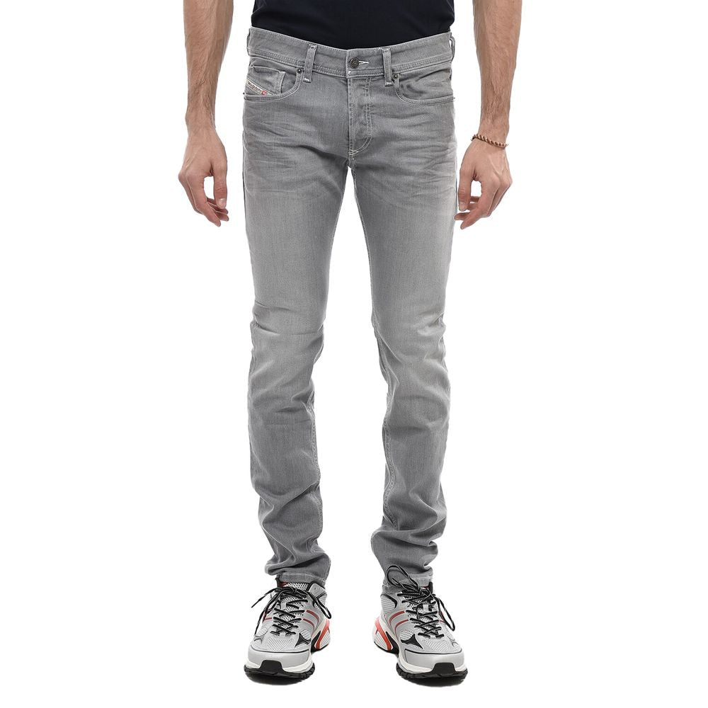 Diesel Gray Cotton Jeans & Pant by Diesel