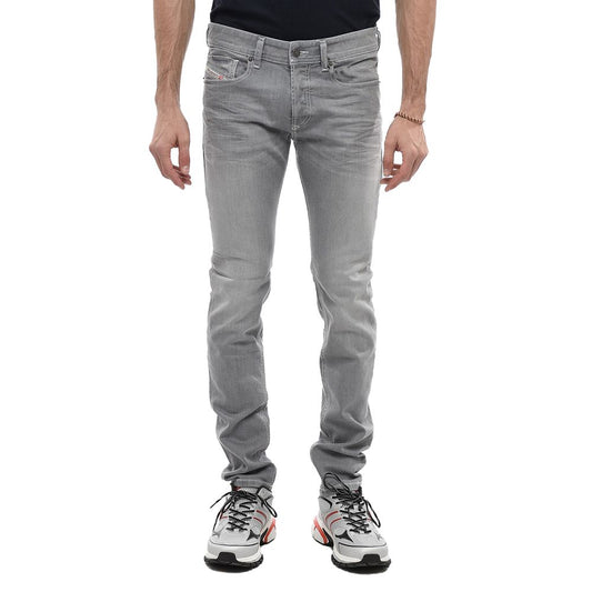 Diesel Gray Cotton Jeans & Pant by Diesel