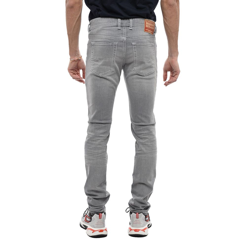 Diesel Gray Cotton Jeans & Pant by Diesel