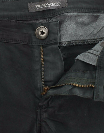 Ermanno Scervino Green Slim Jeans Denim Pants Straight Leg Stretch by Ermanno Scervino