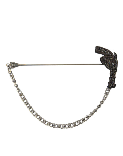 Broche revolver en laiton et cuivre Dolce &amp; Gabbana pour homme