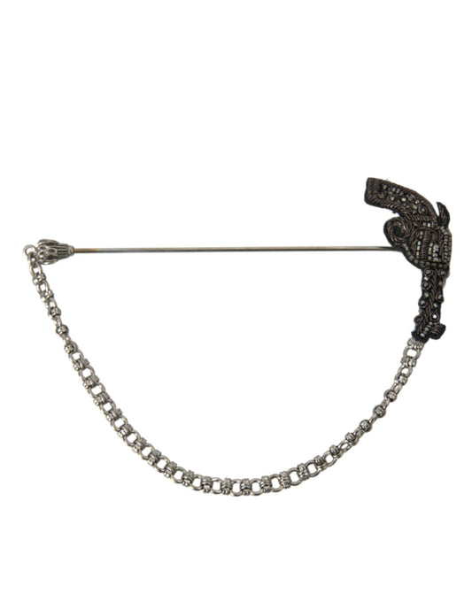 Broche revolver en laiton et cuivre Dolce &amp; Gabbana pour homme