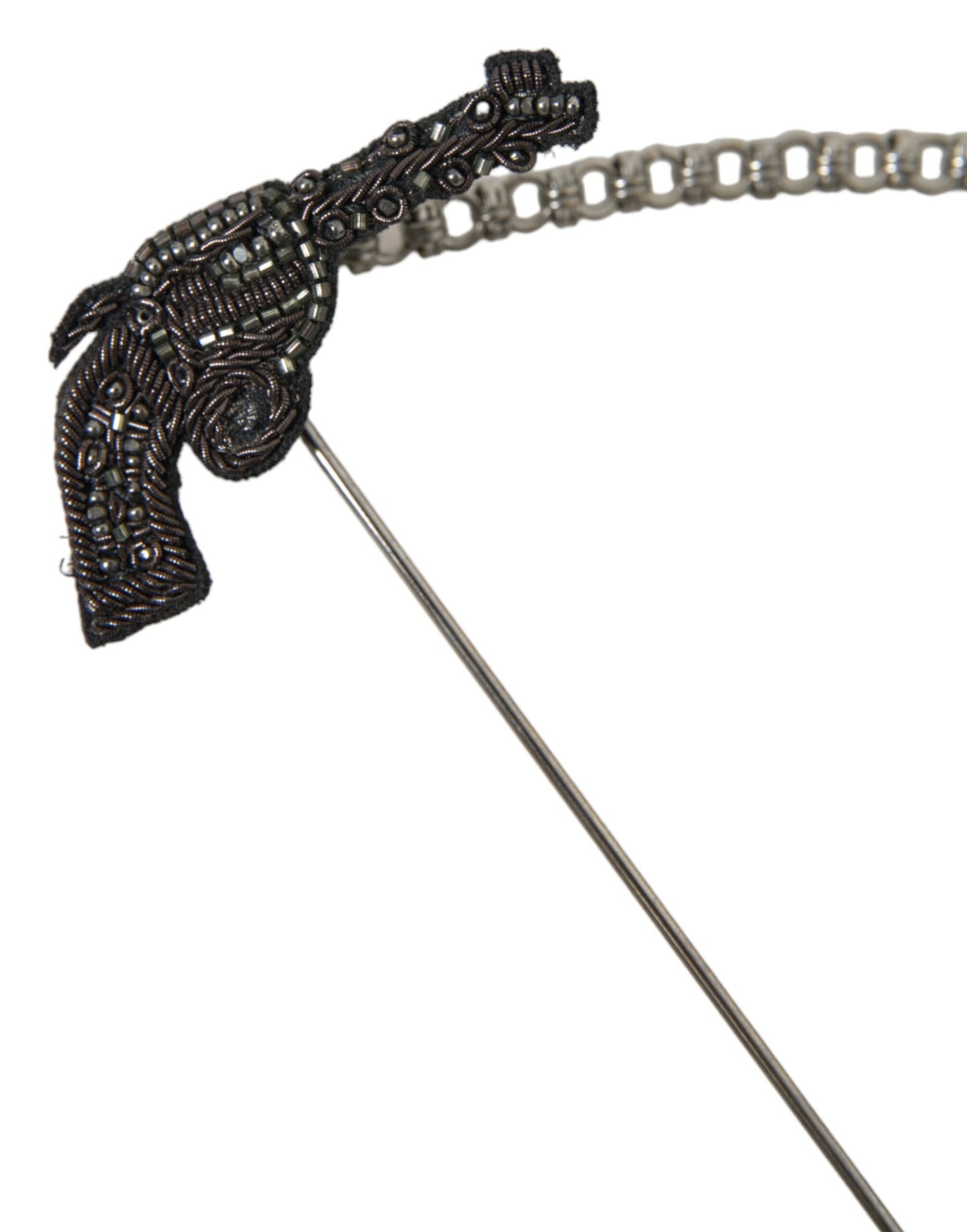 Broche revolver en laiton et cuivre Dolce &amp; Gabbana pour homme