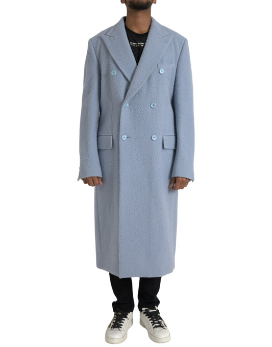 Dolce &amp; Gabbana - Trench-coat long croisé bleu