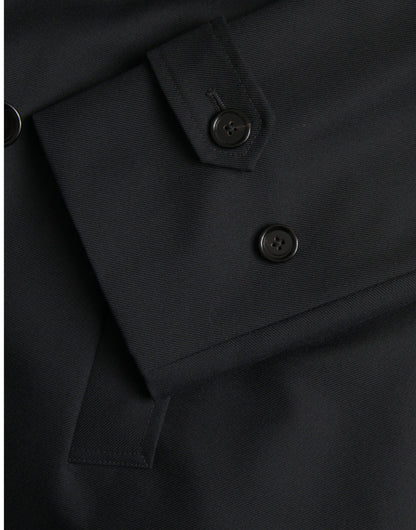 Trench-coat croisé noir Dolce &amp; Gabbana