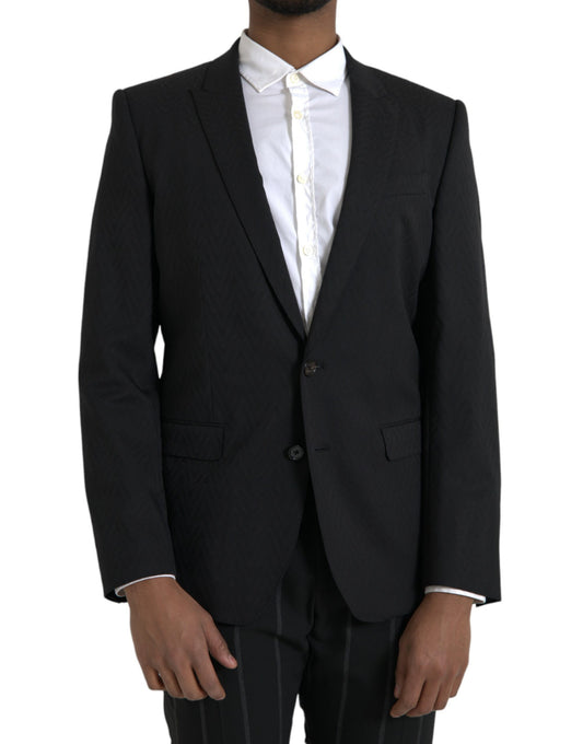 Dolce &amp; Gabbana Veste-manteau slim noire MARTINI