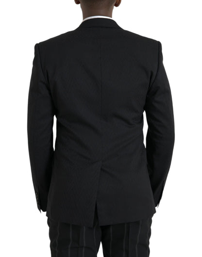 Dolce &amp; Gabbana Veste-manteau slim noire MARTINI