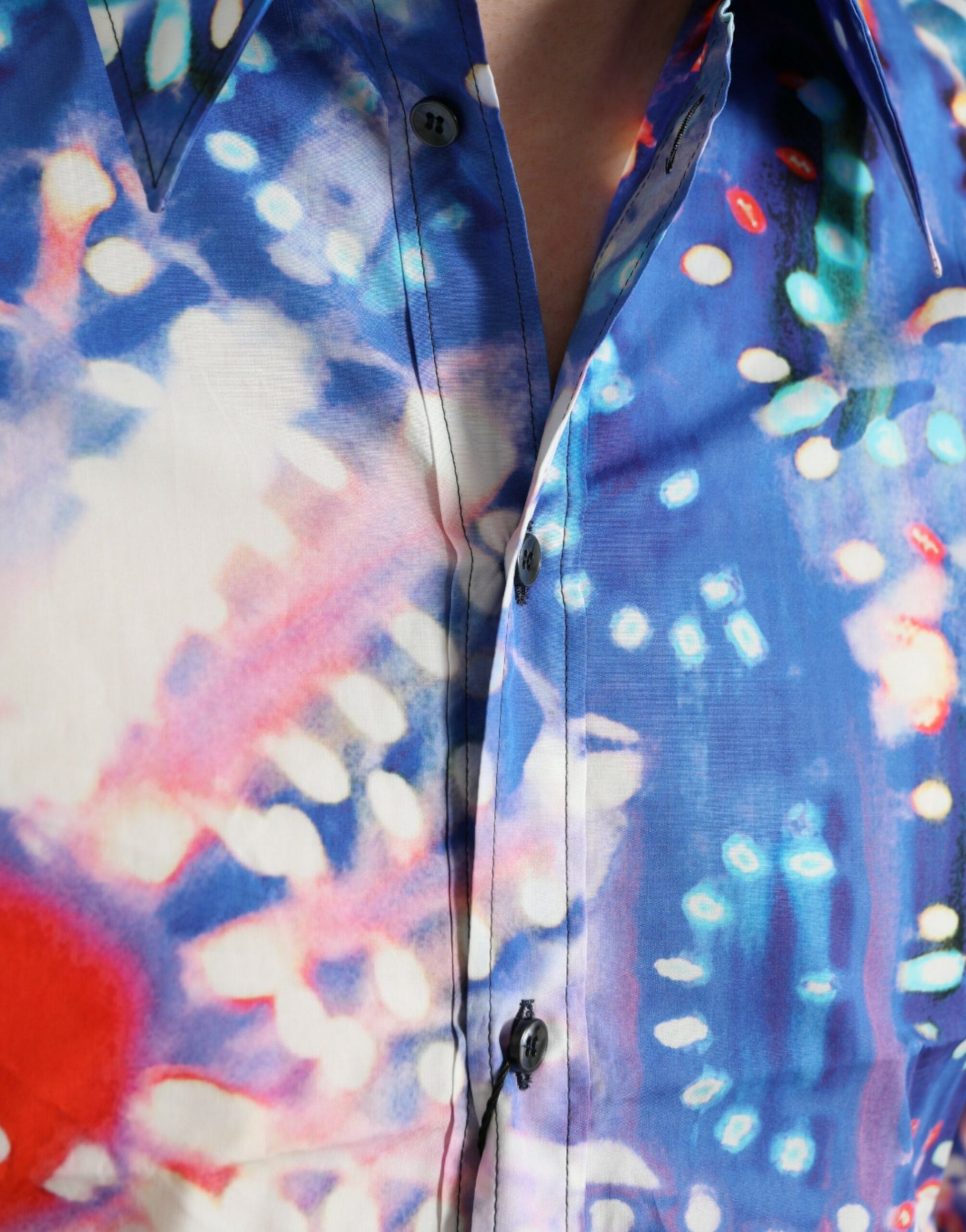 Dolce & Gabbana Multicolor Luminarie Slim MARTINI Shirt by Dolce & Gabbana