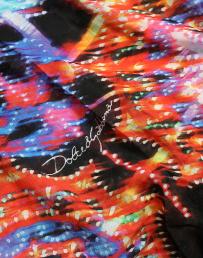 Dolce & Gabbana Multicolor Luminarie Print Cotton T-shirt by Dolce & Gabbana