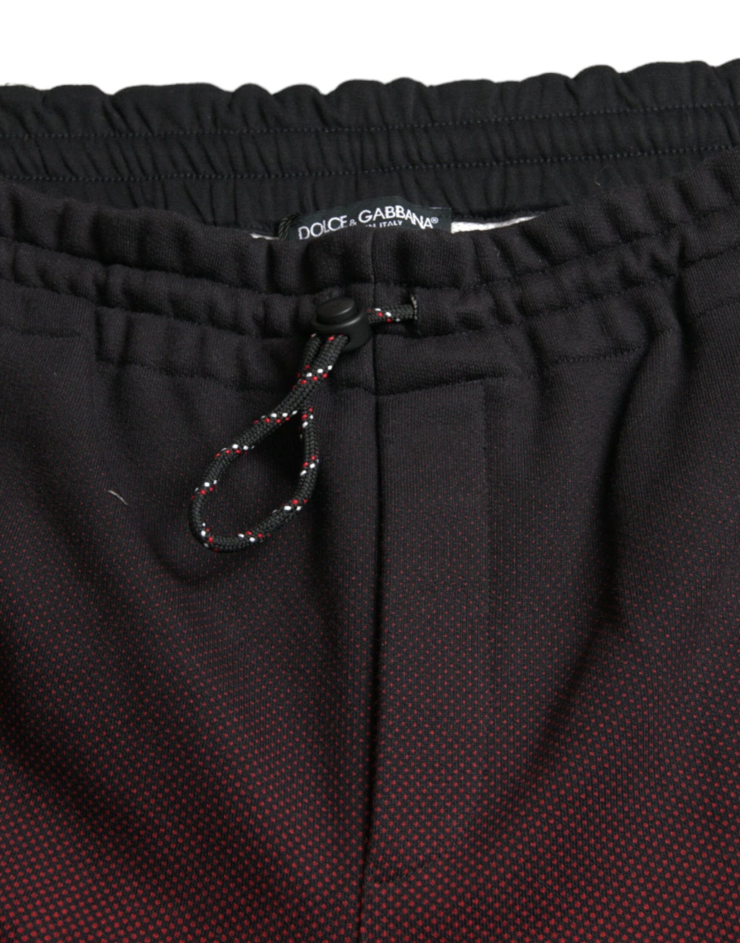 Bermuda en coton à imprimé léopard rouge Dolce &amp; Gabbana