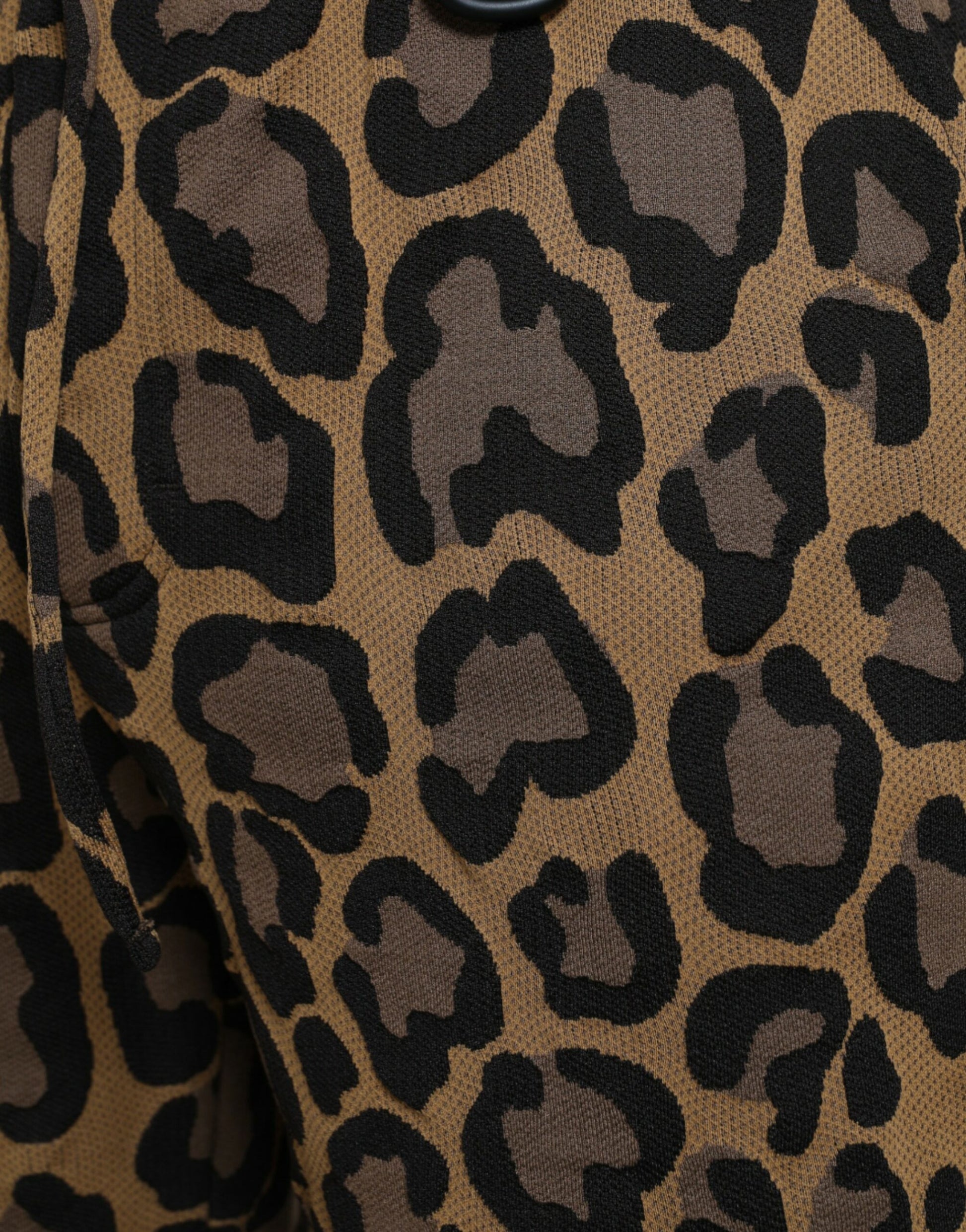 Dolce & Gabbana Brown Leopard Print Polyester Jogger Pants by Dolce & Gabbana
