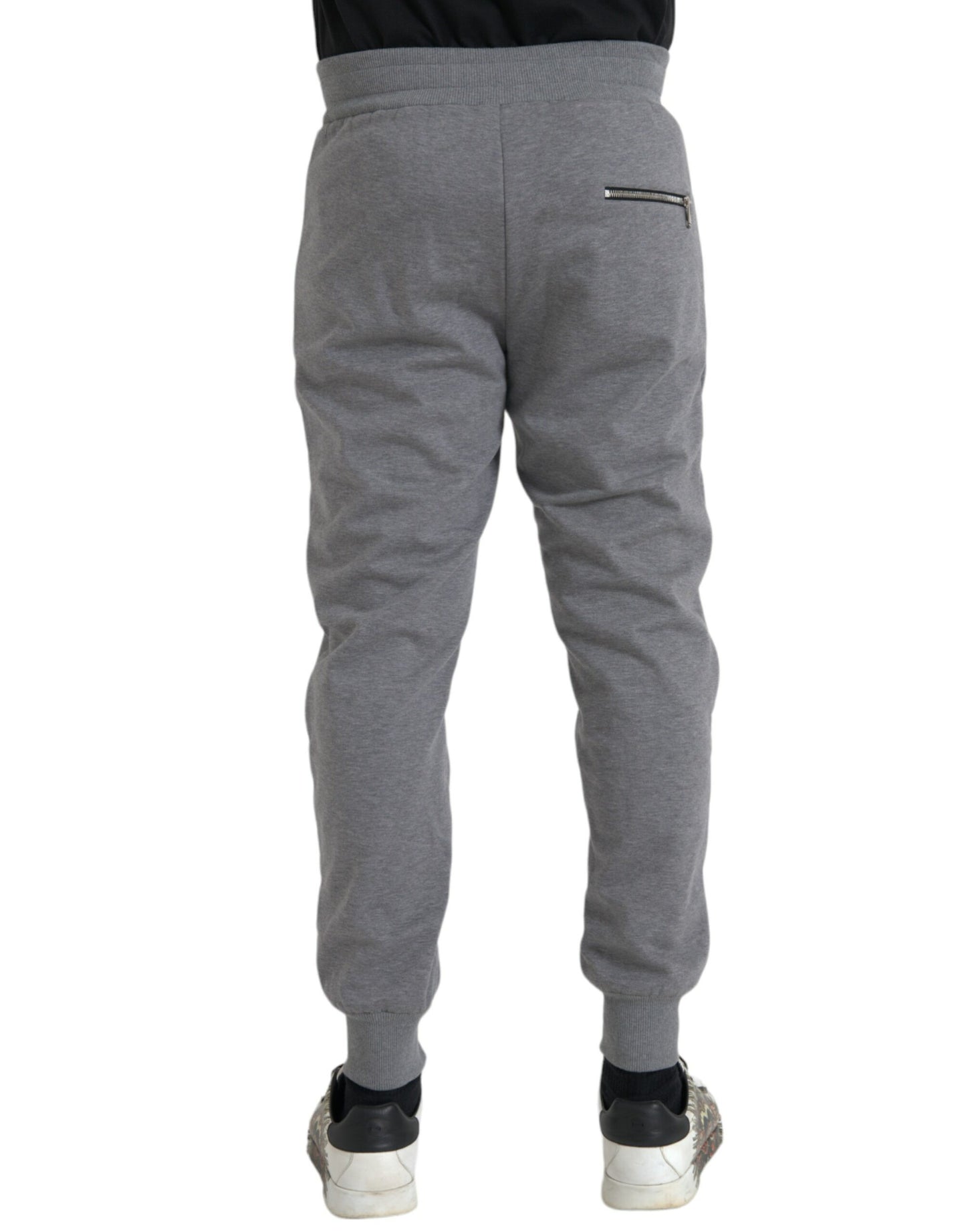 Dolce & Gabbana Gray Cotton Jogger Skinny Sweatpants Pants by Dolce & Gabbana