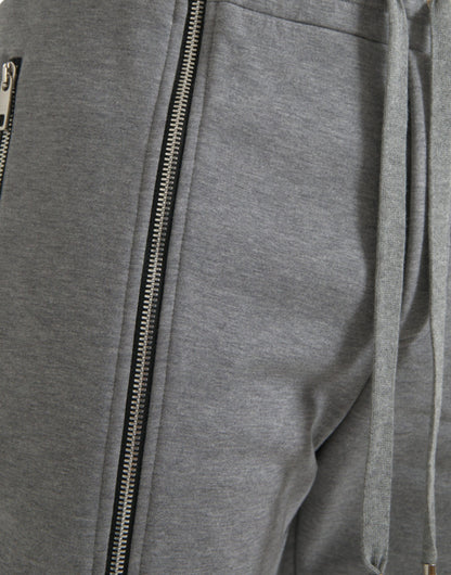 Dolce & Gabbana Gray Cotton Jogger Skinny Sweatpants Pants by Dolce & Gabbana