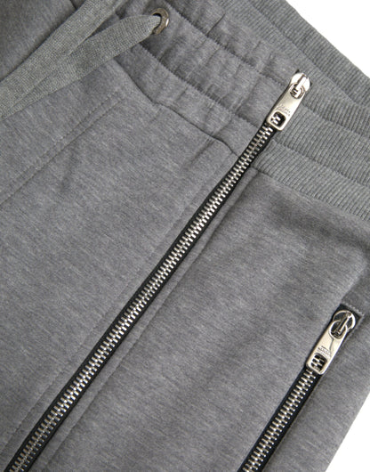 Dolce & Gabbana Gray Cotton Jogger Skinny Sweatpants Pants by Dolce & Gabbana