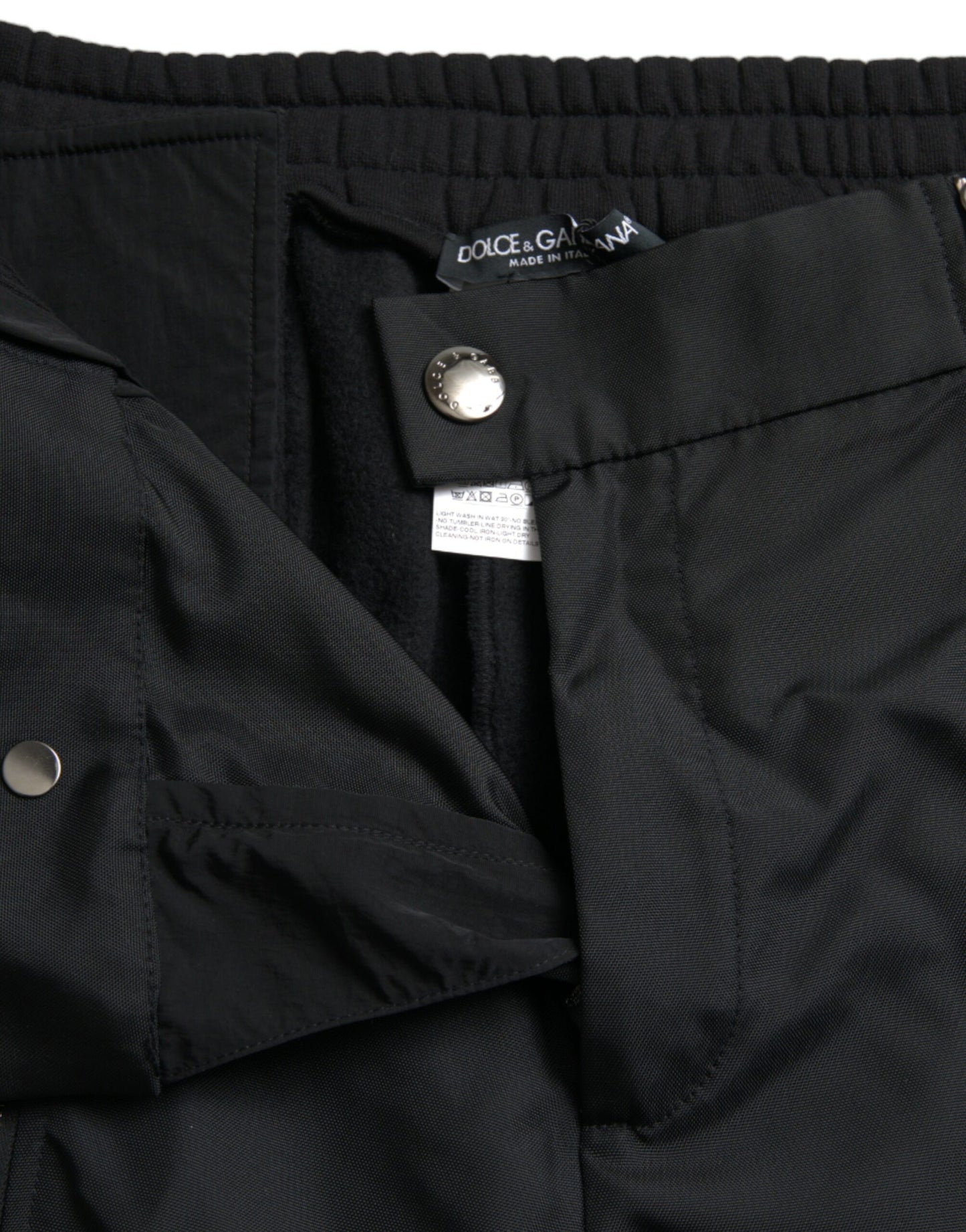Dolce & Gabbana Black Cotton Blend Skinny Pants by Dolce & Gabbana