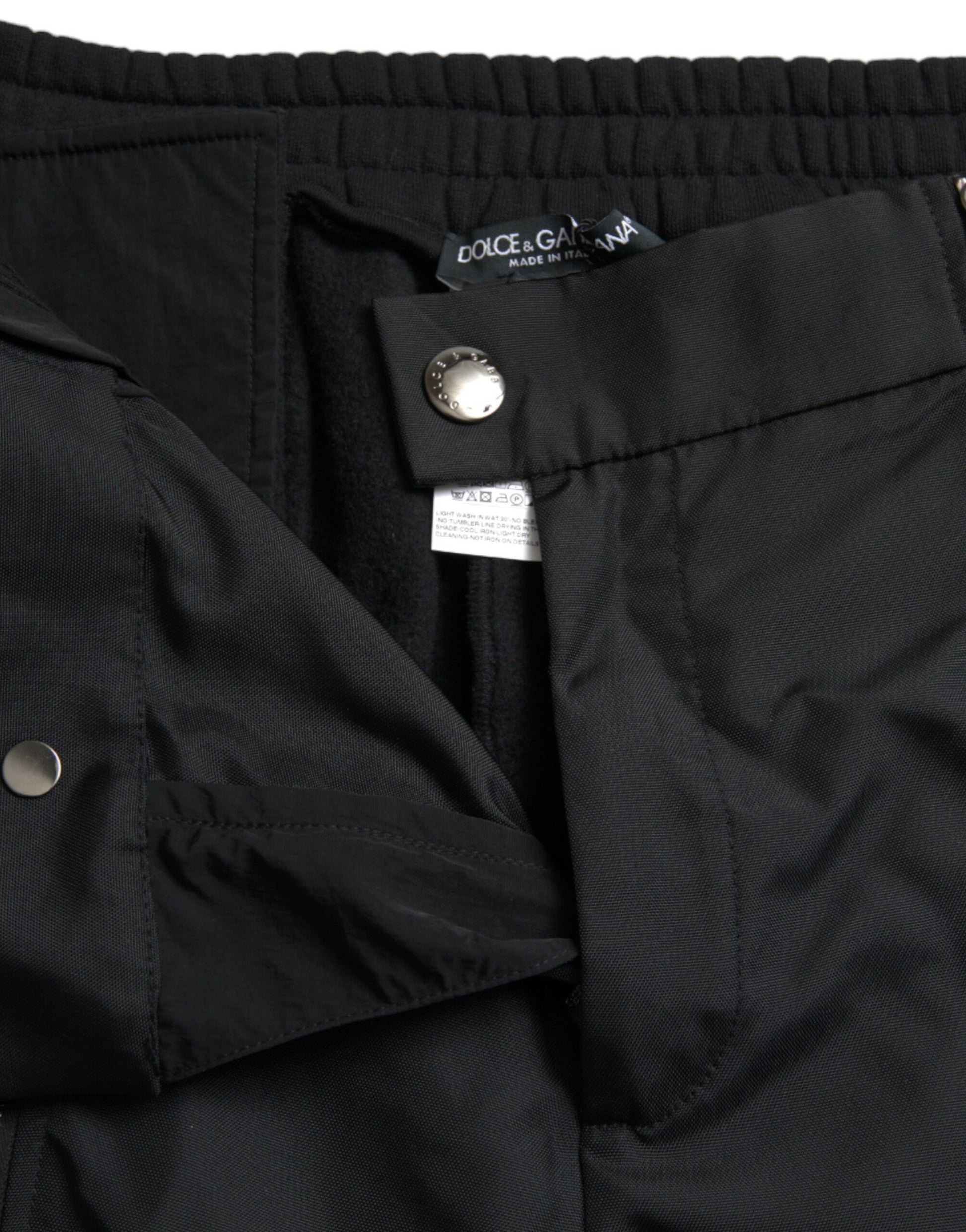 Dolce & Gabbana Black Cotton Blend Skinny Pants by Dolce & Gabbana