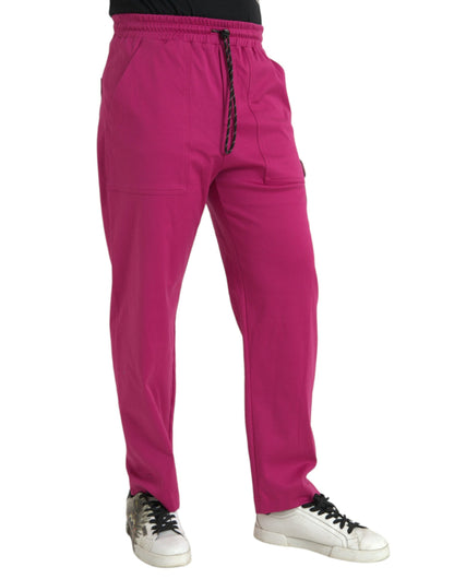 Dolce & Gabbana Pink Logo Cargo Cotton Jogger Sweatpants Pants by Dolce & Gabbana