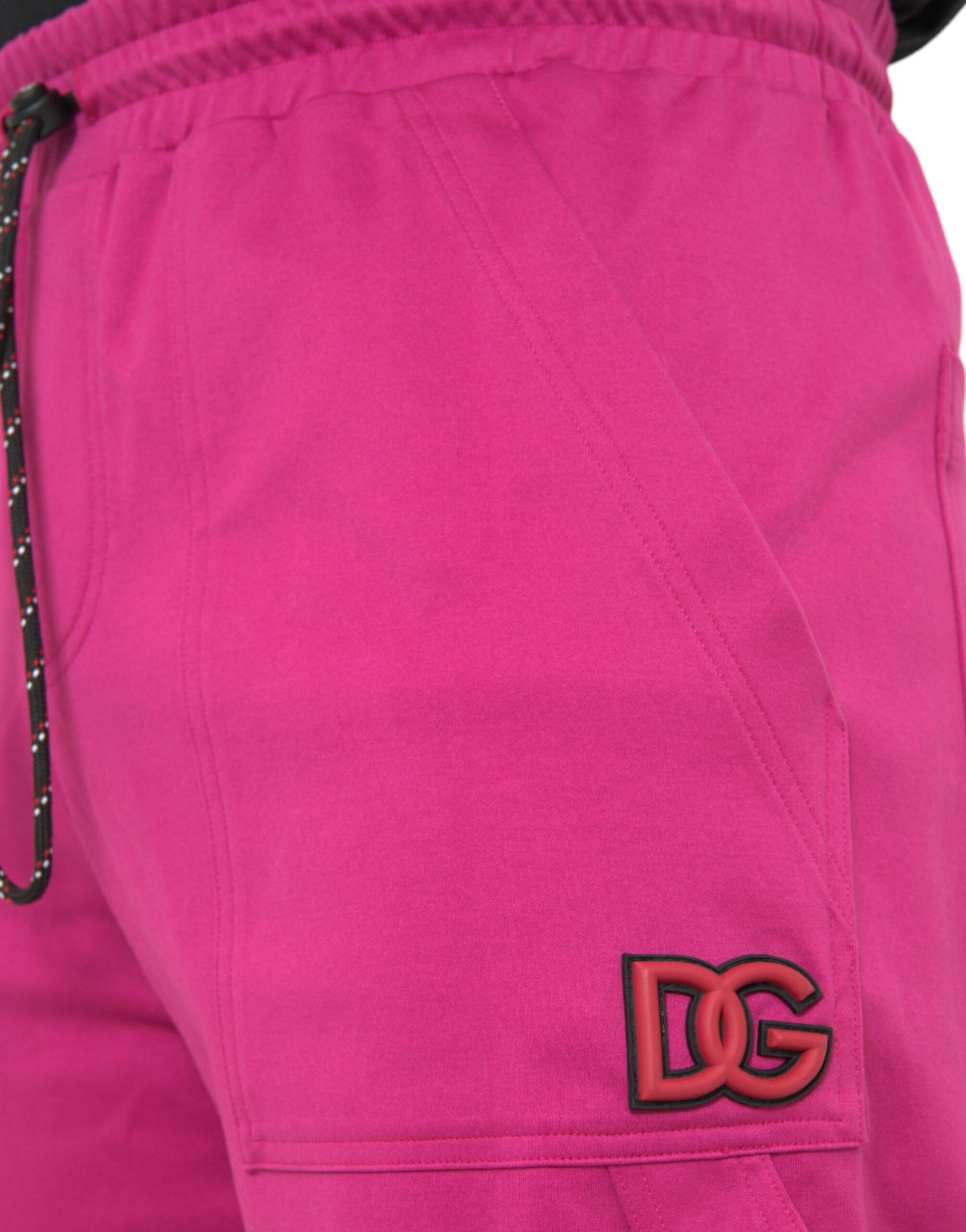 Dolce & Gabbana Pink Logo Cargo Cotton Jogger Sweatpants Pants by Dolce & Gabbana