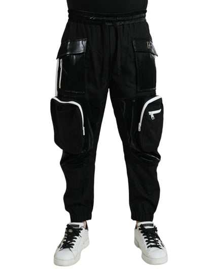 Dolce & Gabbana Black Nylon Cargo Jogger Men Sweatpants Pants by Dolce & Gabbana