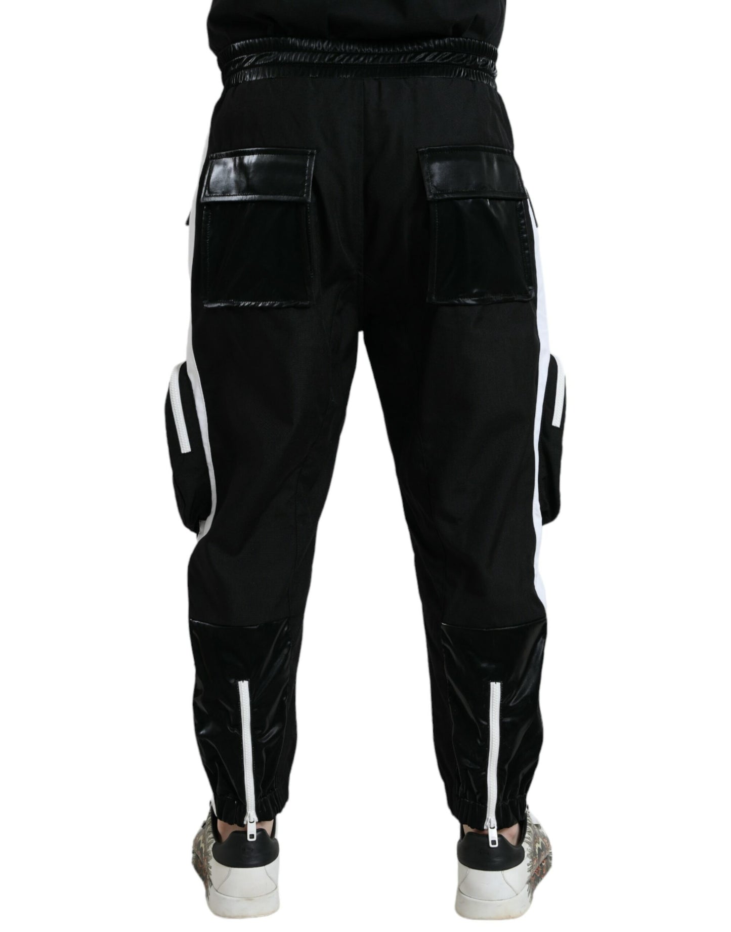 Dolce & Gabbana Black Nylon Cargo Jogger Men Sweatpants Pants by Dolce & Gabbana