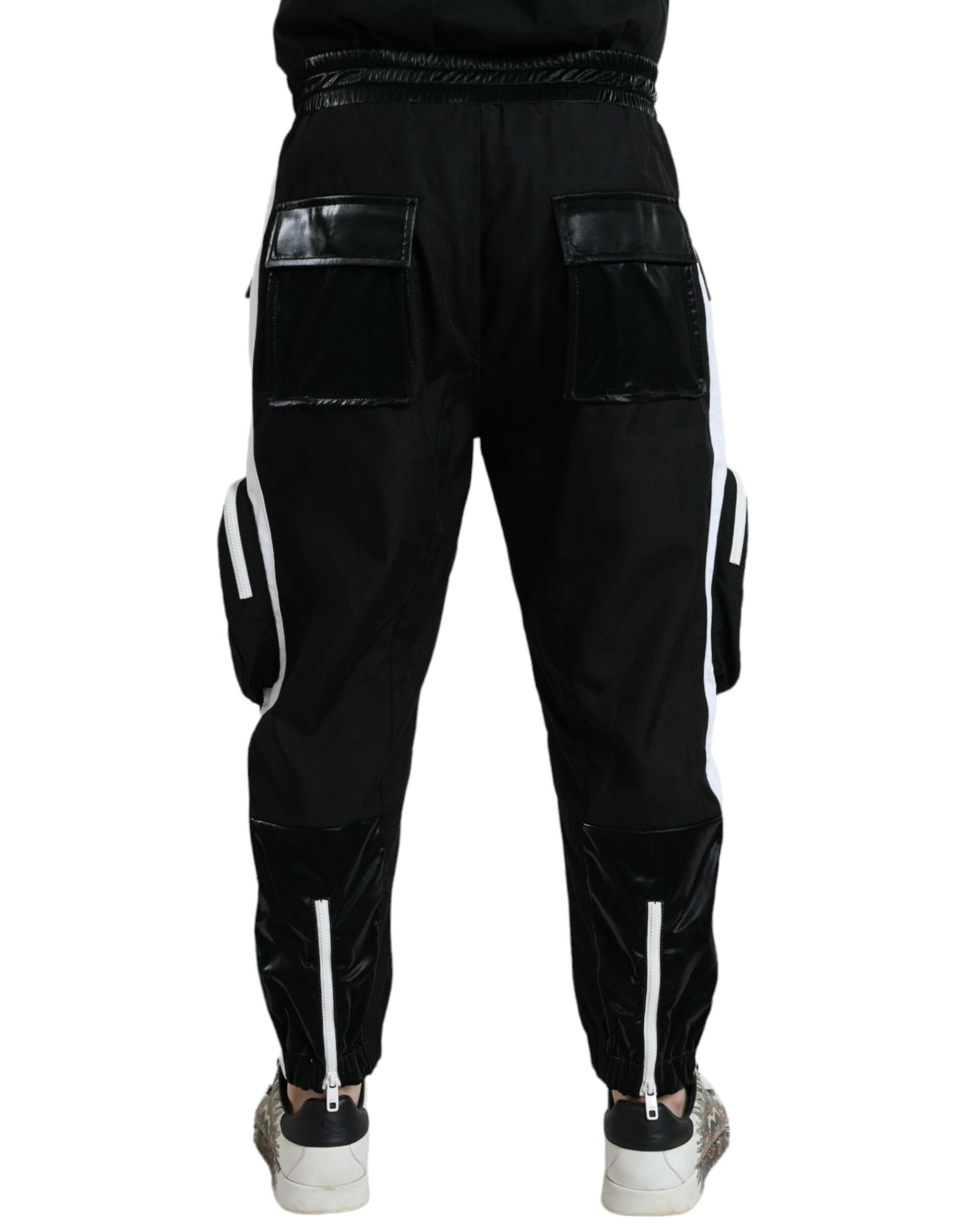Dolce & Gabbana Black Nylon Cargo Jogger Men Sweatpants Pants by Dolce & Gabbana