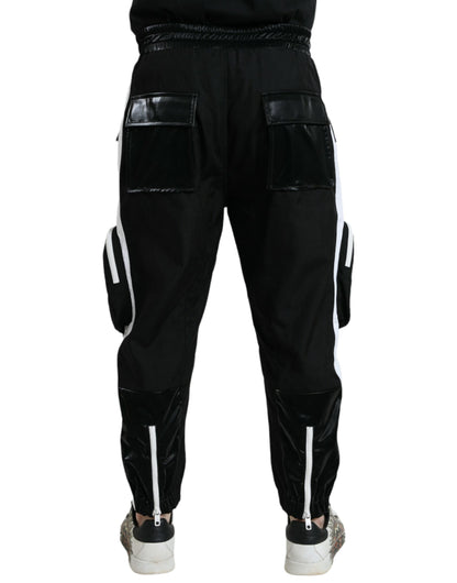 Dolce & Gabbana Black Nylon Cargo Jogger Men Sweatpants Pants by Dolce & Gabbana