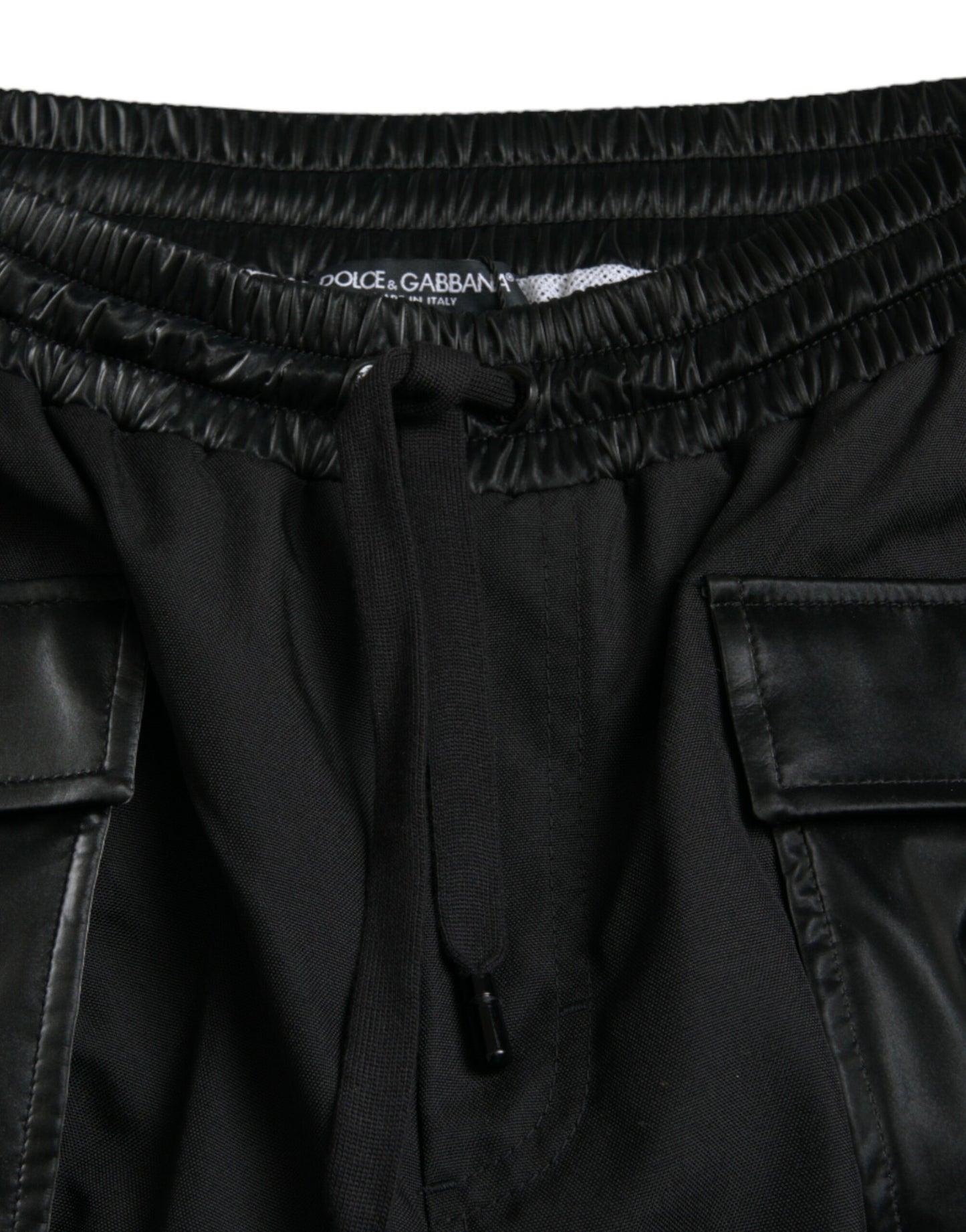 Dolce & Gabbana Black Nylon Cargo Jogger Men Sweatpants Pants by Dolce & Gabbana